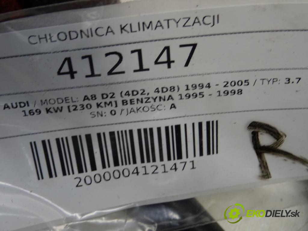 AUDI A8 D2 (4D2, 4D8) 1994 - 2005    3.7 169 kW [230 KM] benzyna 1995 - 1998  Chladič klimatizácie 4D0260401A (Chladiče klimatizácie)