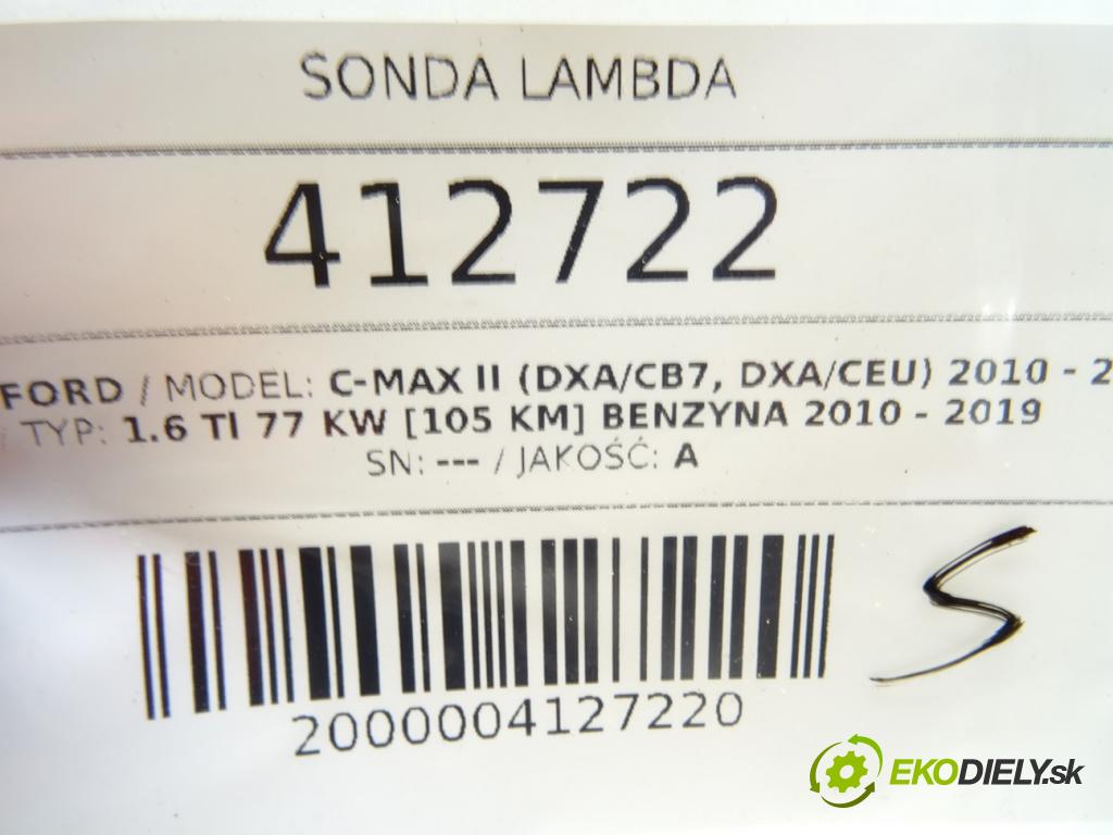 FORD C-MAX II (DXA/CB7, DXA/CEU) 2010 - 2019    1.6 Ti 77 kW [105 KM] benzyna 2010 - 2019  sonda lambda 0258010072 (Lambda sondy)