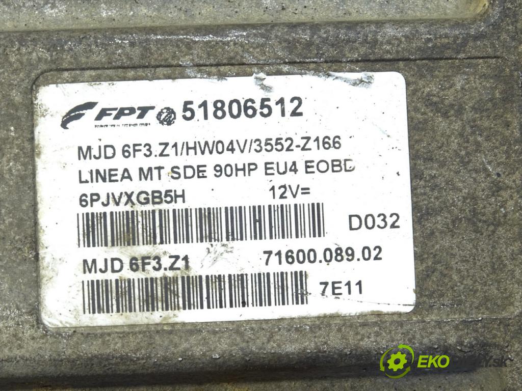 FIAT LINEA (323_, 110_) 2006 - 2022    1.3 D Multijet (323AXB11, 323AXB1A) 66 kW [90 KM]   riadiaca jednotka Motor 51806512 (Riadiace jednotky)