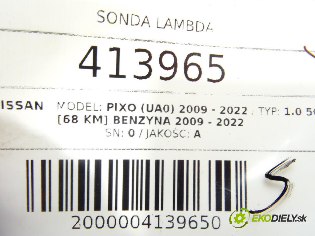 NISSAN PIXO (UA0) 2009 - 2022    1.0 50 kW [68 KM] benzyna 2009 - 2022  sonda lambda  (Lambda sondy)