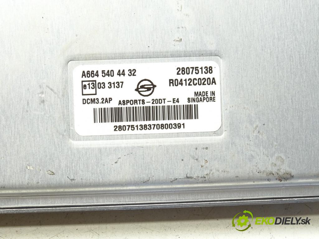 SSANGYONG ACTYON SPORTS I (QJ) 2005 - 2022    2.0 Xdi 4WD 104 kW [141 KM] olej napędowy 2007 - 2  řídící jednotka motora A6645404432 (Řídící jednotky)