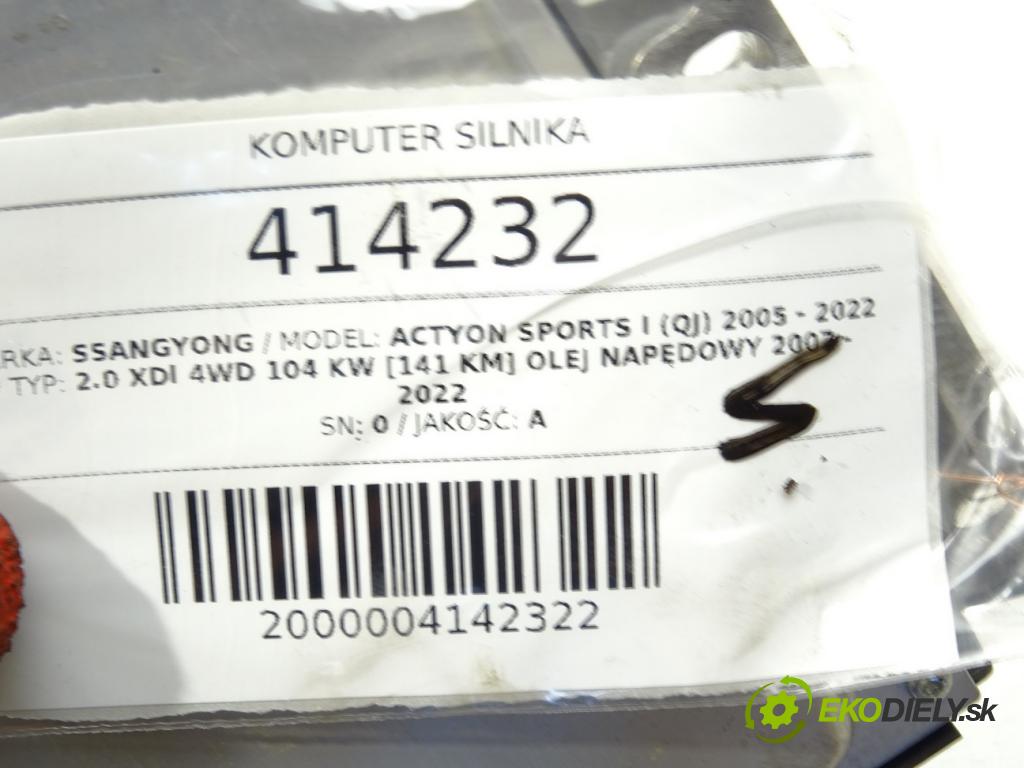 SSANGYONG ACTYON SPORTS I (QJ) 2005 - 2022    2.0 Xdi 4WD 104 kW [141 KM] olej napędowy 2007 - 2  riadiaca jednotka Motor A6645404432 (Riadiace jednotky)