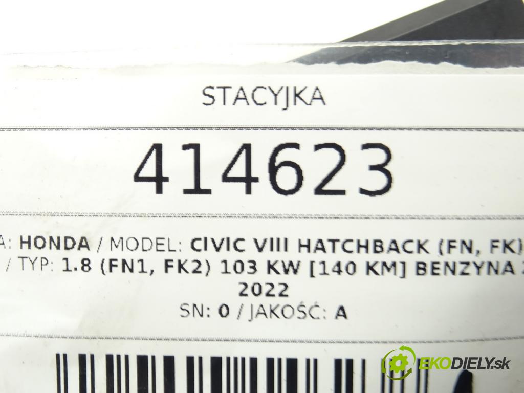 HONDA CIVIC VIII Hatchback (FN, FK) 2005 - 2022    1.8 (FN1, FK2) 103 kW [140 KM] benzyna 2005 - 2022  spinačka  (Spínacie skrinky a kľúče)