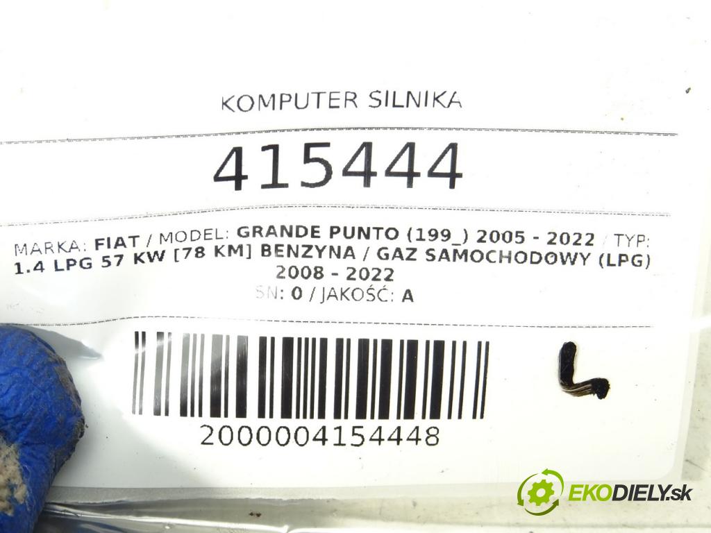 FIAT GRANDE PUNTO (199_) 2005 - 2022    1.4 LPG 57 kW [78 KM] Benzyna / gaz samochodowy (L  riadiaca jednotka Motor 51827440 (Riadiace jednotky)