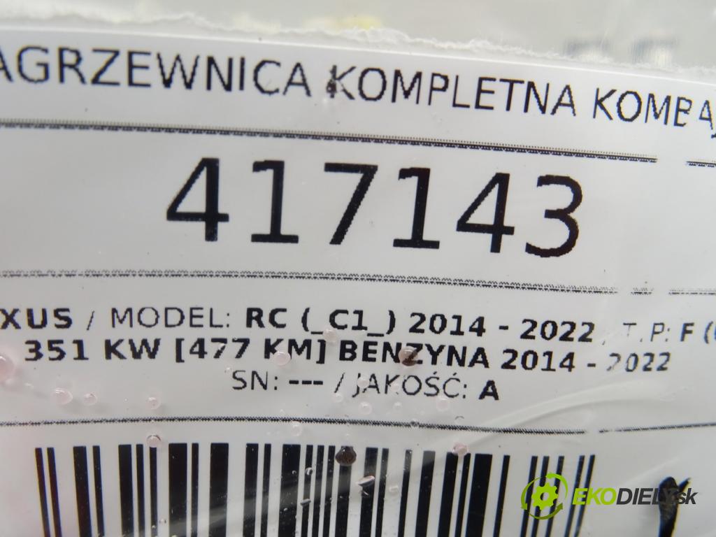 LEXUS RC (_C1_) 2014 - 2022    F (USC10_) 351 kW [477 KM] benzyna 2014 - 2022  Výhrevné teleso, radiátor kúrenia komplet KOMBAJN 87010-53081 (Radiátory kúrenia)