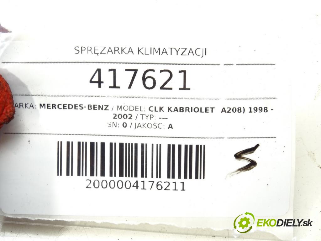 MERCEDES-BENZ CLK kabriolet (A208) 1998 - 2002    ---  kompresor klimatizace  (Kompresory)