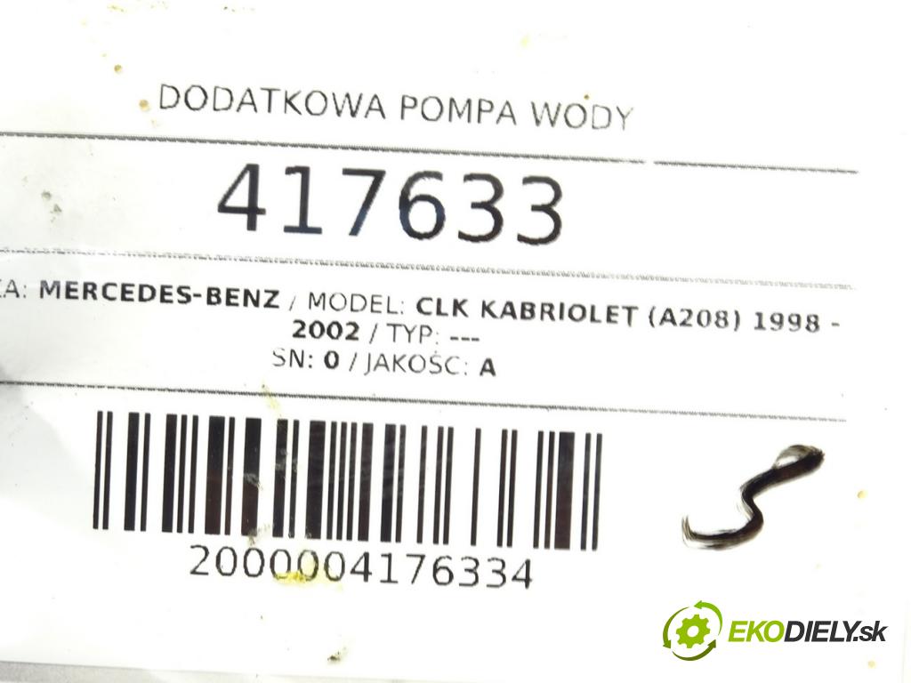 MERCEDES-BENZ CLK kabriolet (A208) 1998 - 2002    ---  DALŠÍ: Pumpa vody 0392020081 (Vodné pumpy)