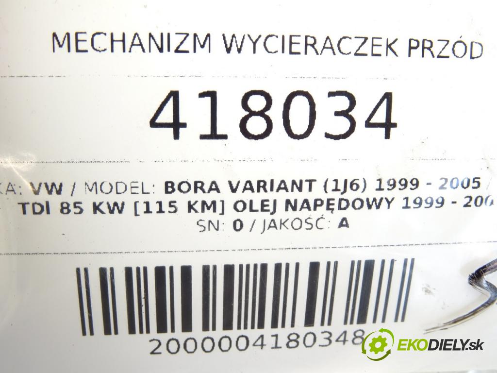 VW BORA Variant (1J6) 1999 - 2005    1.9 TDI 85 kW [115 KM] olej napędowy 1999 - 2001  Mechanizmus stieračov predný  (Motorčeky stieračov predné)