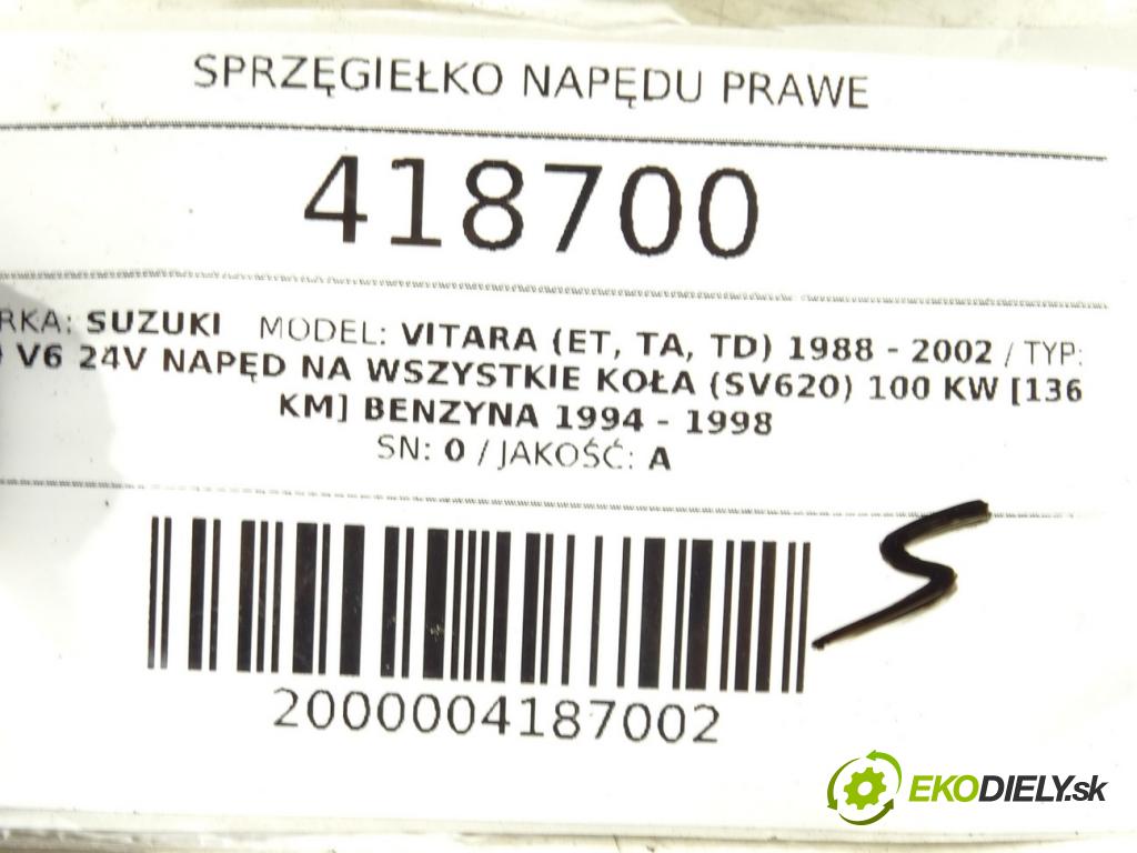 SUZUKI VITARA (ET, TA, TD) 1988 - 2002    2.0 V6 24V Napęd na wszystkie koła (SV620) 100 kW   řemenice náhonu pravé