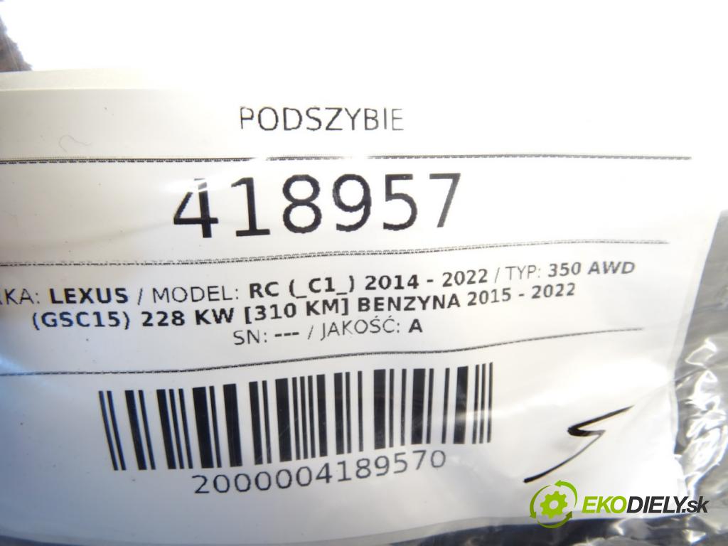 LEXUS RC (_C1_) 2014 - 2022    350 AWD (GSC15) 228 kW [310 KM] benzyna 2015 - 202  Torpédo, plast pod čelné okno 55708-24050 (Torpéda)