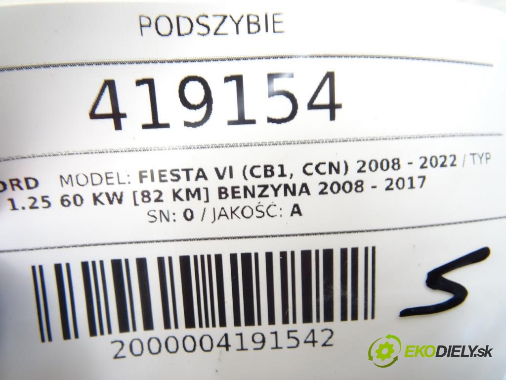 FORD FIESTA VI (CB1, CCN) 2008 - 2022    1.25 60 kW [82 KM] benzyna 2008 - 2017  Torpédo, plast pod čelné okno 8A61-A02216-AD (Torpéda)