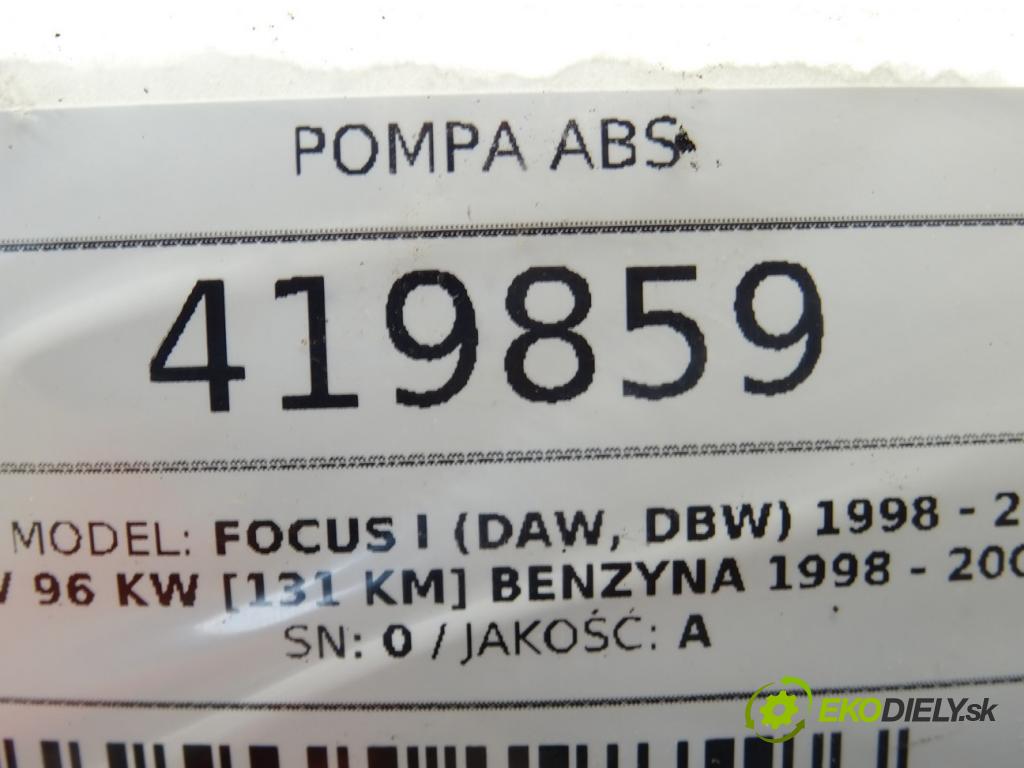 FORD FOCUS I (DAW, DBW) 1998 - 2009    2.0 16V 96 kW [131 KM] benzyna 1998 - 2004  Pumpa ABS 98AG-2M110-CA (Pumpy ABS)