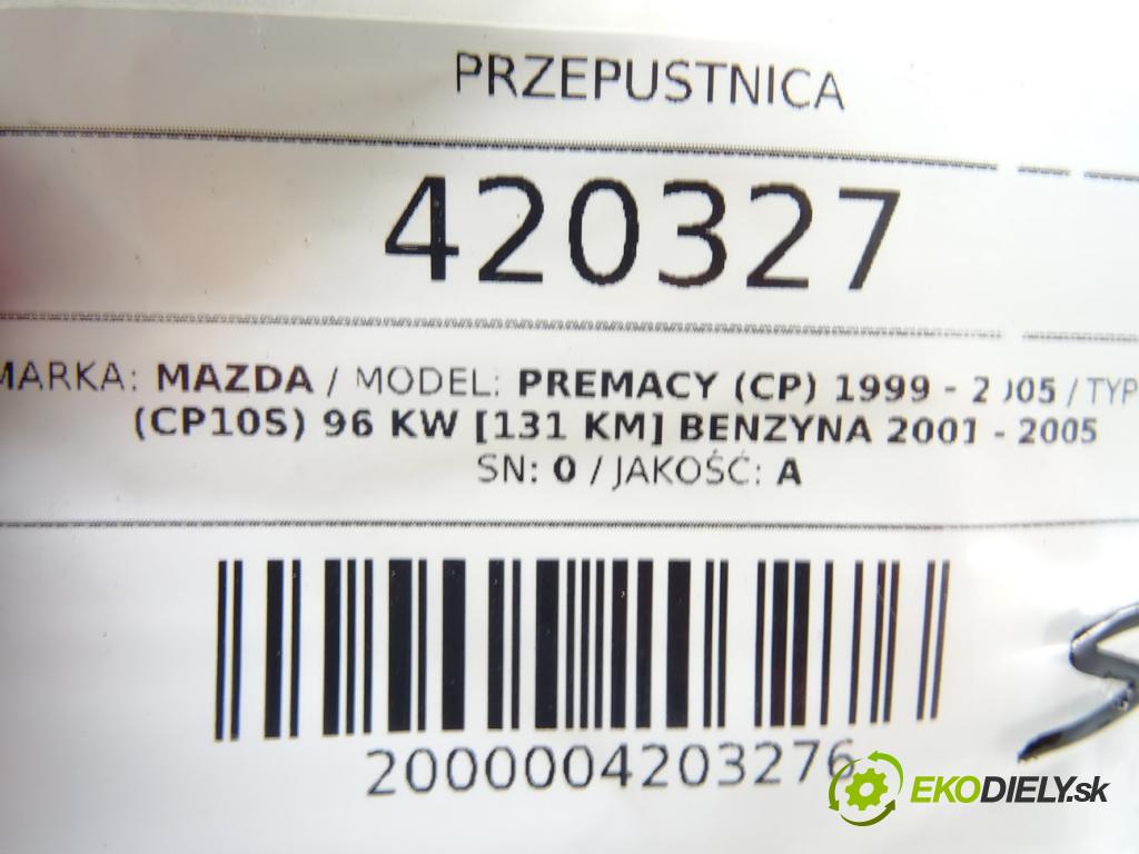 MAZDA PREMACY (CP) 1999 - 2005    2.0 (CP10S) 96 kW [131 KM] benzyna 2001 - 2005  Škrtiaca klapka E0T41571 (Škrtiace klapky)