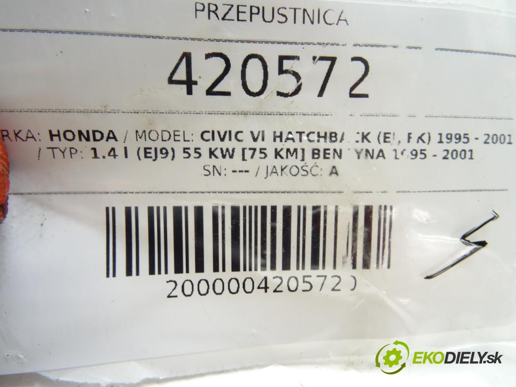 HONDA CIVIC VI Hatchback (EJ, EK) 1995 - 2001    1.4 i (EJ9) 55 kW [75 KM] benzyna 1995 - 2001  Škrtiaca klapka  (Škrtiace klapky)