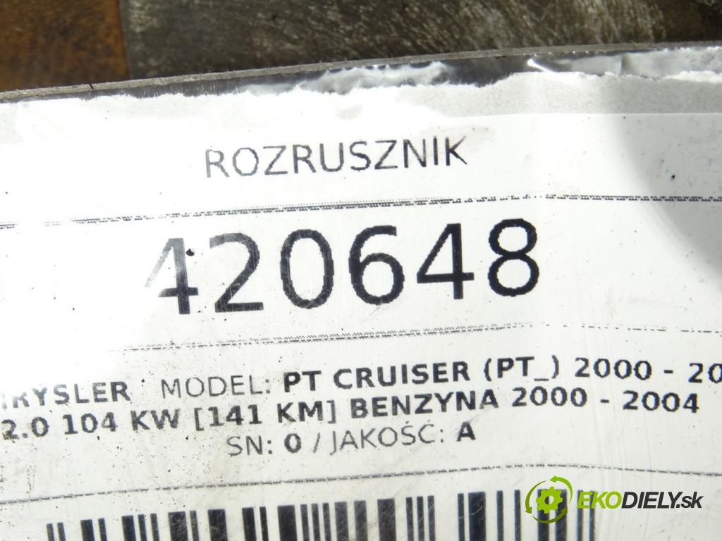 CHRYSLER PT CRUISER (PT_) 2000 - 2010    2.0 104 kW [141 KM] benzyna 2000 - 2004  startér 05033067AA (Startéry)