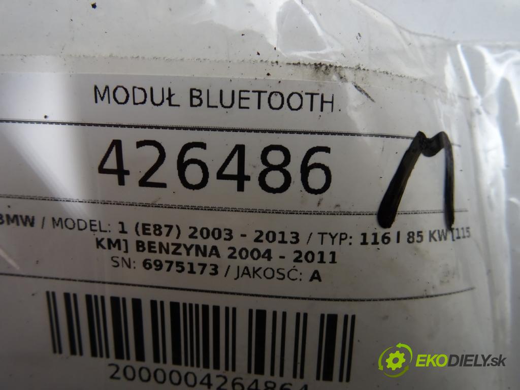 BMW 1 (E87) 2003 - 2013    116 i 85 kW [115 KM] benzyna 2004 - 2011  Modul BLUETOOTH 6975173 (Ostatné)