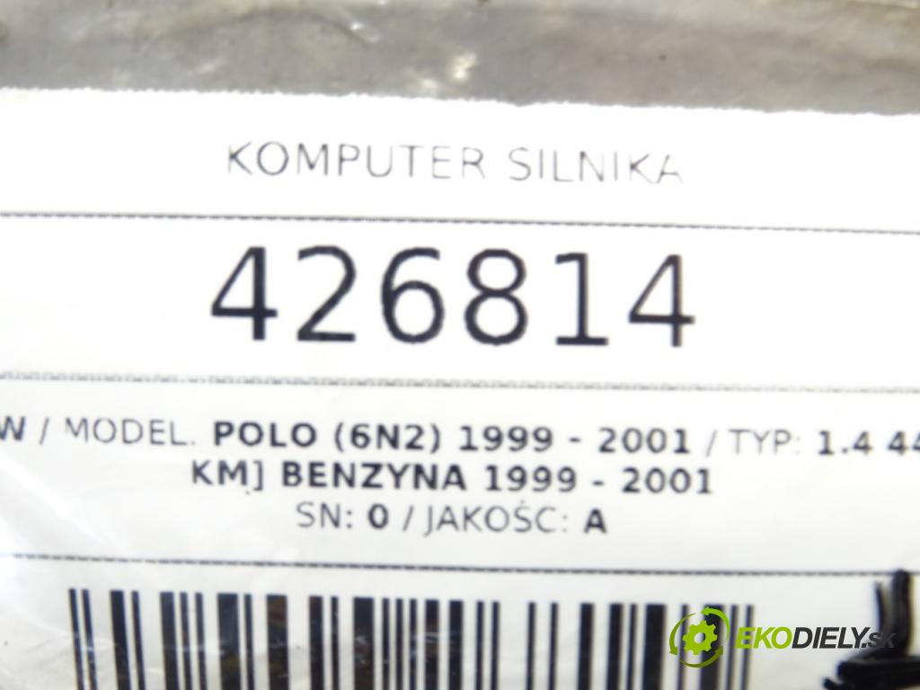 VW POLO (6N2) 1999 - 2001    1.4 44 kW [60 KM] benzyna 1999 - 2001  riadiaca jednotka Motor 030906032CG (Riadiace jednotky)