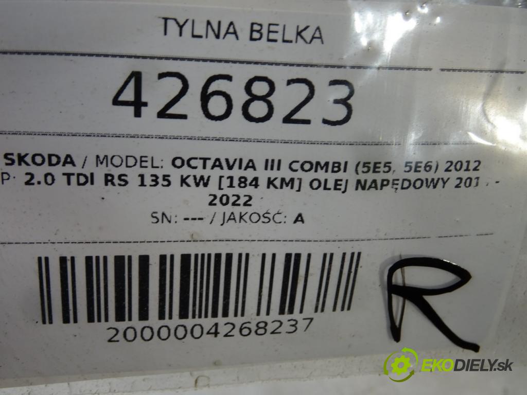 SKODA OCTAVIA III Combi (5E5, 5E6) 2012 - 2022    2.0 TDI RS 135 kW [184 KM] olej napędowy 2013 - 20  zadná Výstuha 5Q0505315H (Výstuhy zadné)