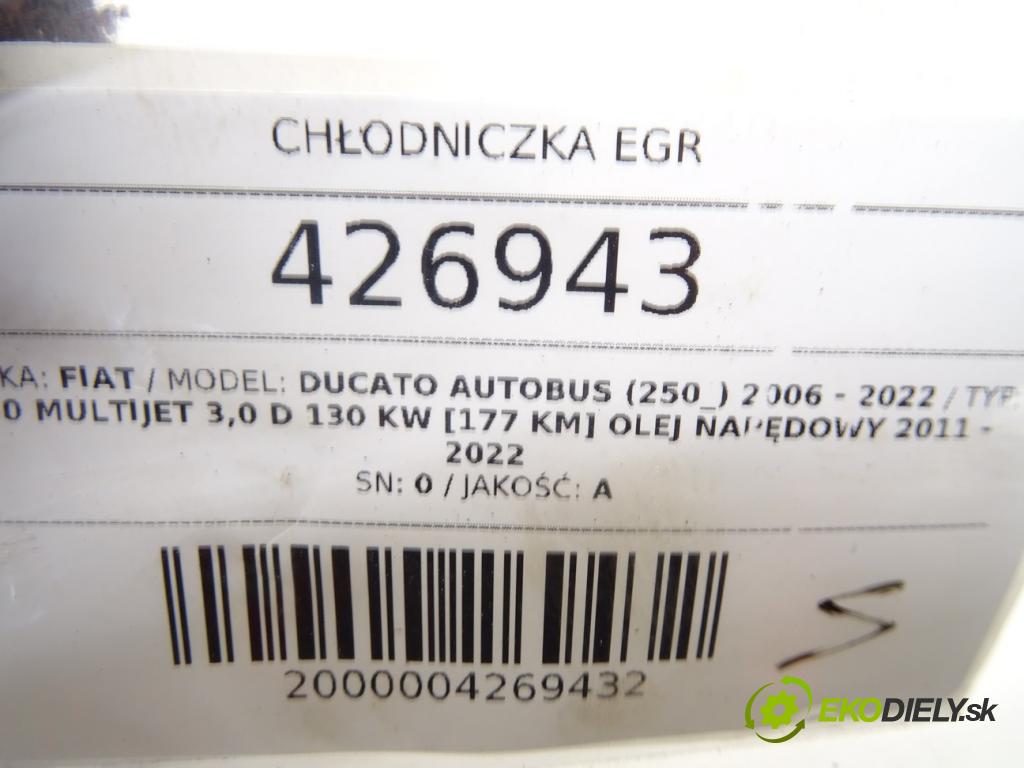 FIAT DUCATO Autobus (250_) 2006 - 2022    180 Multijet 3,0 D 130 kW [177 KM] olej napędowy 2  Chladič EGR 504373662 (EGR ventily)