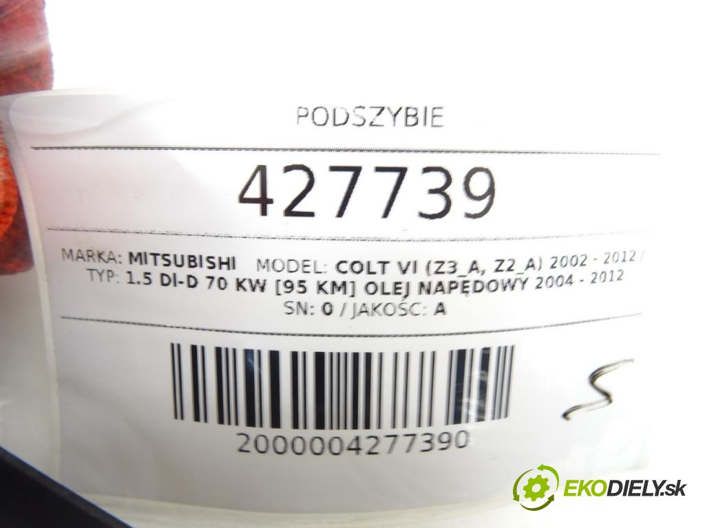 MITSUBISHI COLT VI (Z3_A, Z2_A) 2002 - 2012    1.5 DI-D 70 kW [95 KM] olej napędowy 2004 - 2012  Torpédo, plast pod čelné okno MR7405A131 (Torpéda)