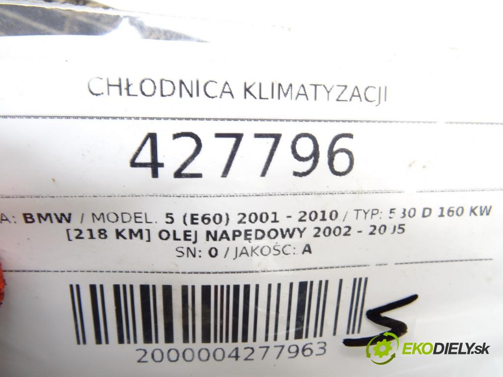 BMW 5 (E60) 2001 - 2010    530 d 160 kW [218 KM] olej napędowy 2002 - 2005  Chladič klimatizácie 8381362 (Chladiče klimatizácie)