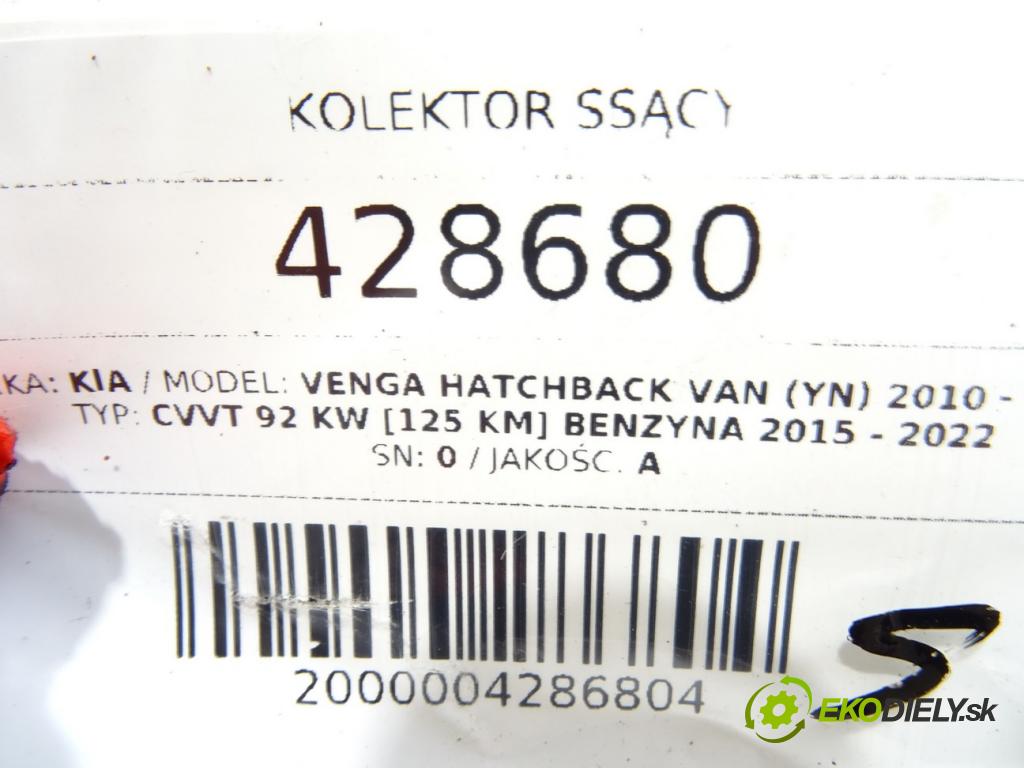 KIA VENGA Hatchback Van (YN) 2010 - 2022    CVVT 92 kW [125 KM] benzyna 2015 - 2022  Potrubie sacie, sanie  (Sacie potrubia)