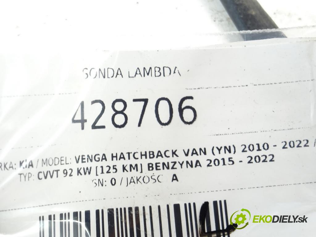 KIA VENGA Hatchback Van (YN) 2010 - 2022    CVVT 92 kW [125 KM] benzyna 2015 - 2022  sonda lambda 89210-2B320 (Lambda sondy)