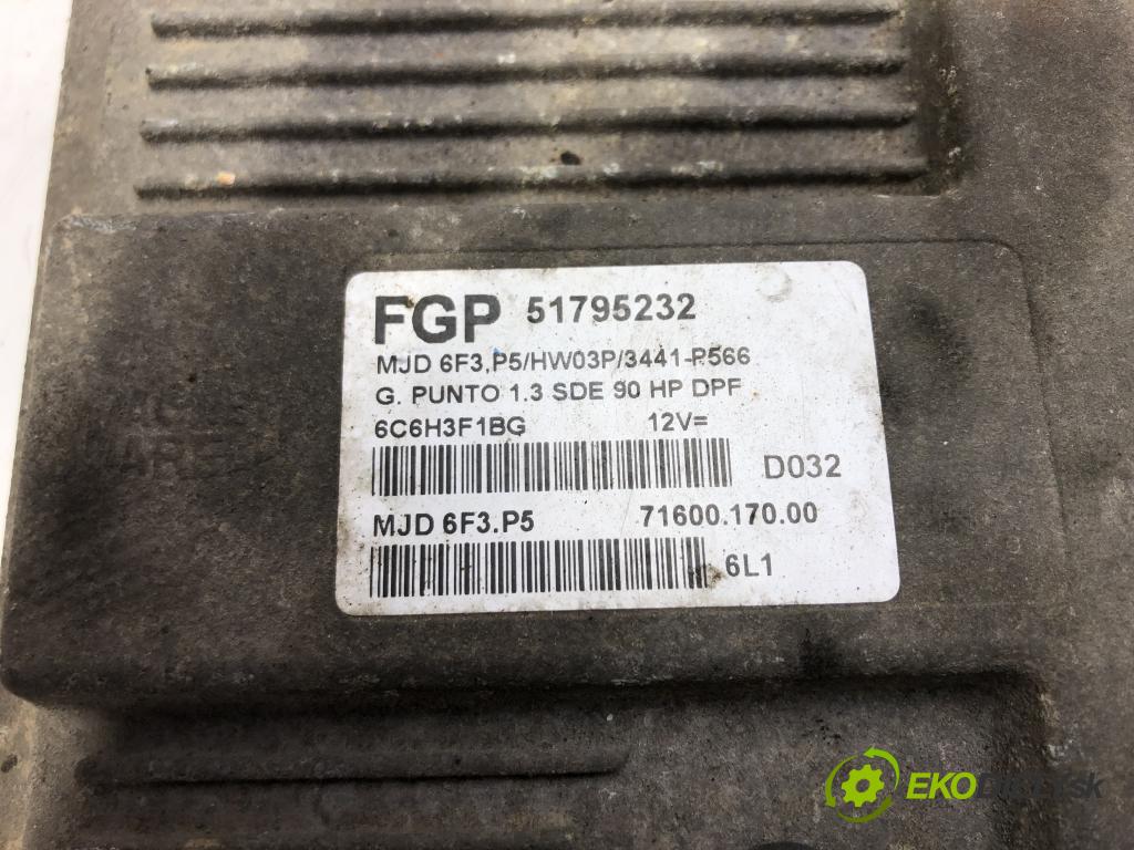 FIAT GRANDE PUNTO (199_) 2005 - 2022    1.3 D Multijet (199.AXD11, 199.AXD1A, 199.AXD1B,..  riadiaca jednotka Motor 51795232 (Riadiace jednotky)