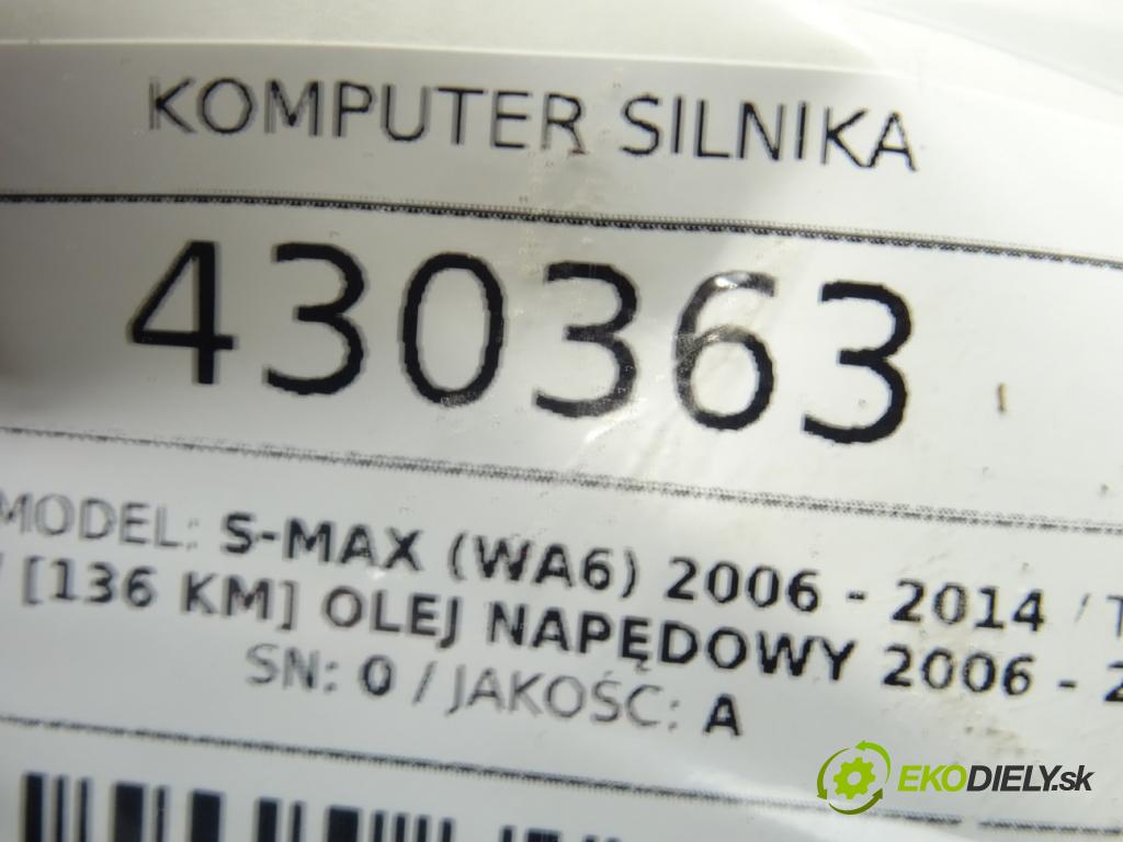 FORD S-MAX (WA6) 2006 - 2014    2.0 TDCi 100 kW [136 KM] olej napędowy 2006 - 2014  riadiaca jednotka Motor 7G91-12A650-ACC (Riadiace jednotky)