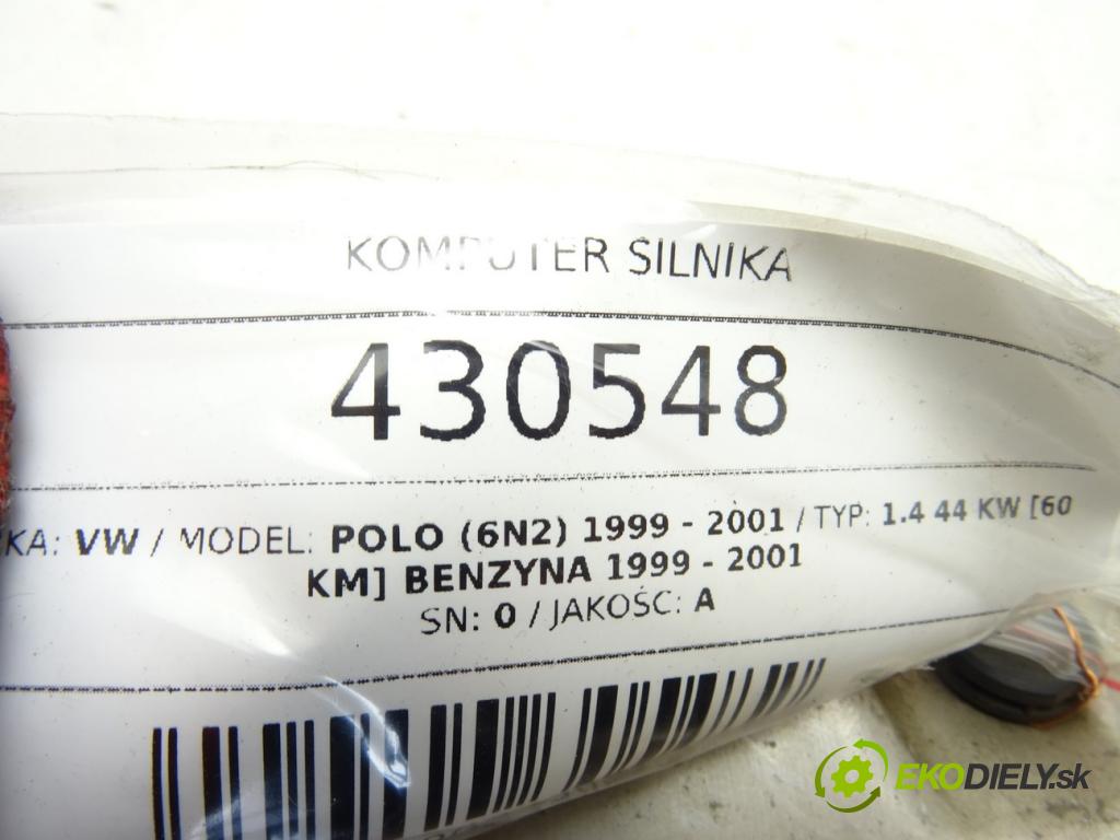 VW POLO (6N2) 1999 - 2001    1.4 44 kW [60 KM] benzyna 1999 - 2001  riadiaca jednotka Motor 030906032CJ (Riadiace jednotky)