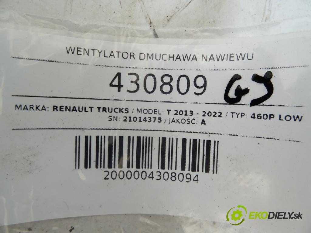 RENAULT TRUCKS T 2013 - 2022    460P LOW  Ventilátor ventilátor kúrenia Y6605005 (Ventilátory kúrenia)