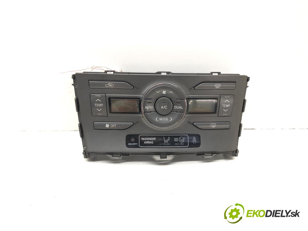 TOYOTA AURIS (_E15_) 2006 - 2012    2.0 D-4D (ADE150_) 93 kW [126 KM] olej napędowy 20  Panel ovládaní topení 55900-12A30-B (Ovládaní topení a přepínače)