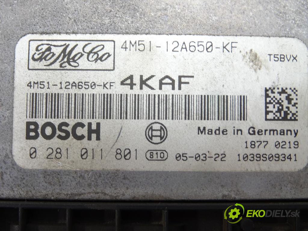 FORD FOCUS II (DA_, HCP, DP) 2004 - 2013    1.6 TDCi 80 kW [109 KM] olej napędowy 2004 - 2012  riadiaca jednotka Motor 4M51-12A650-KF (Riadiace jednotky)