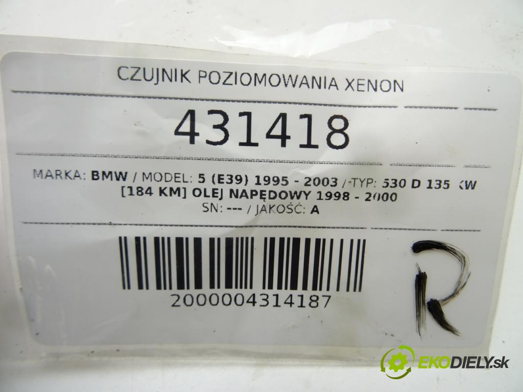 BMW 5 (E39) 1995 - 2003    530 d 135 kW [184 KM] olej napędowy 1998 - 2000  snímač ÚROVEŇ: XENON 1093698 (Snímače)