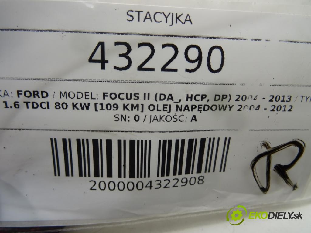 FORD FOCUS II (DA_, HCP, DP) 2004 - 2013    1.6 TDCi 80 kW [109 KM] olej napędowy 2004 - 2012  spinačka 3M51-3F880-AC (Spínacie skrinky a kľúče)
