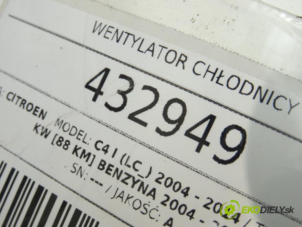 CITROEN C4 I (LC_) 2004 - 2014    1.4 16V 65 kW [88 KM] benzyna 2004 - 2011  Ventilátor chladiča  (Ventilátory)