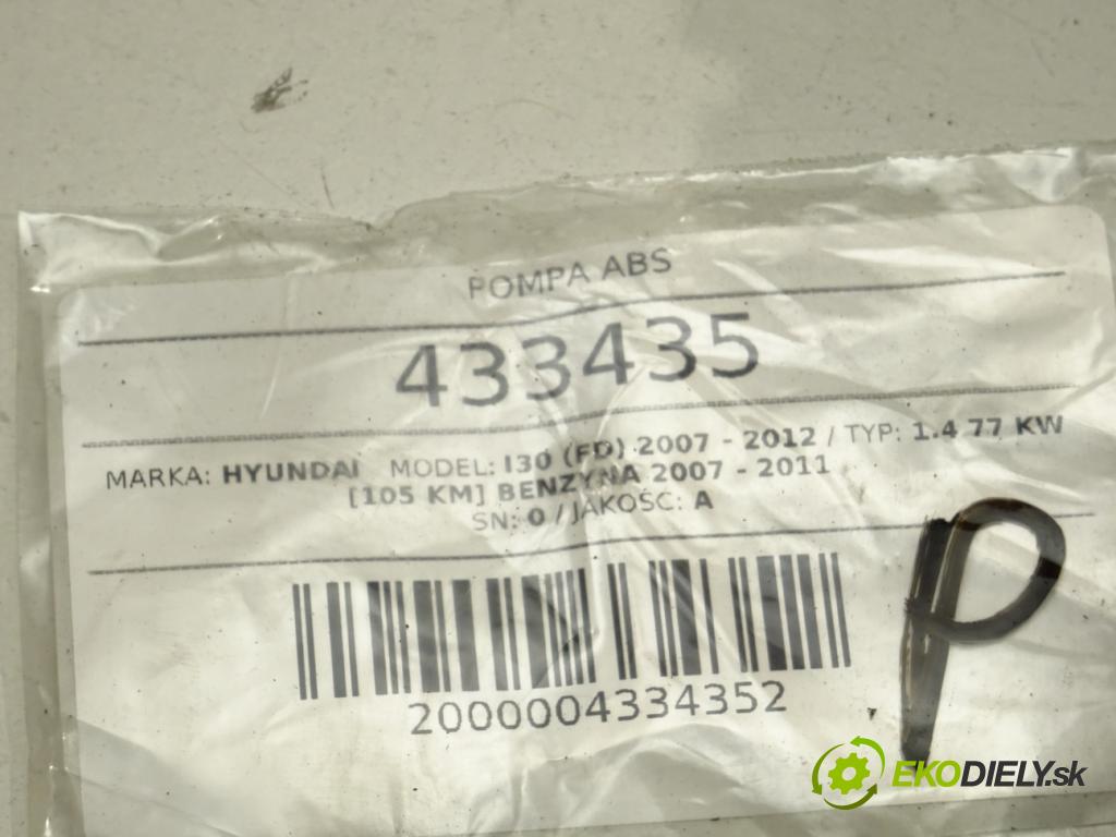 HYUNDAI i30 (FD) 2007 - 2012    1.4 77 kW [105 KM] benzyna 2007 - 2011  Pumpa ABS 0265251576 (Pumpy ABS)