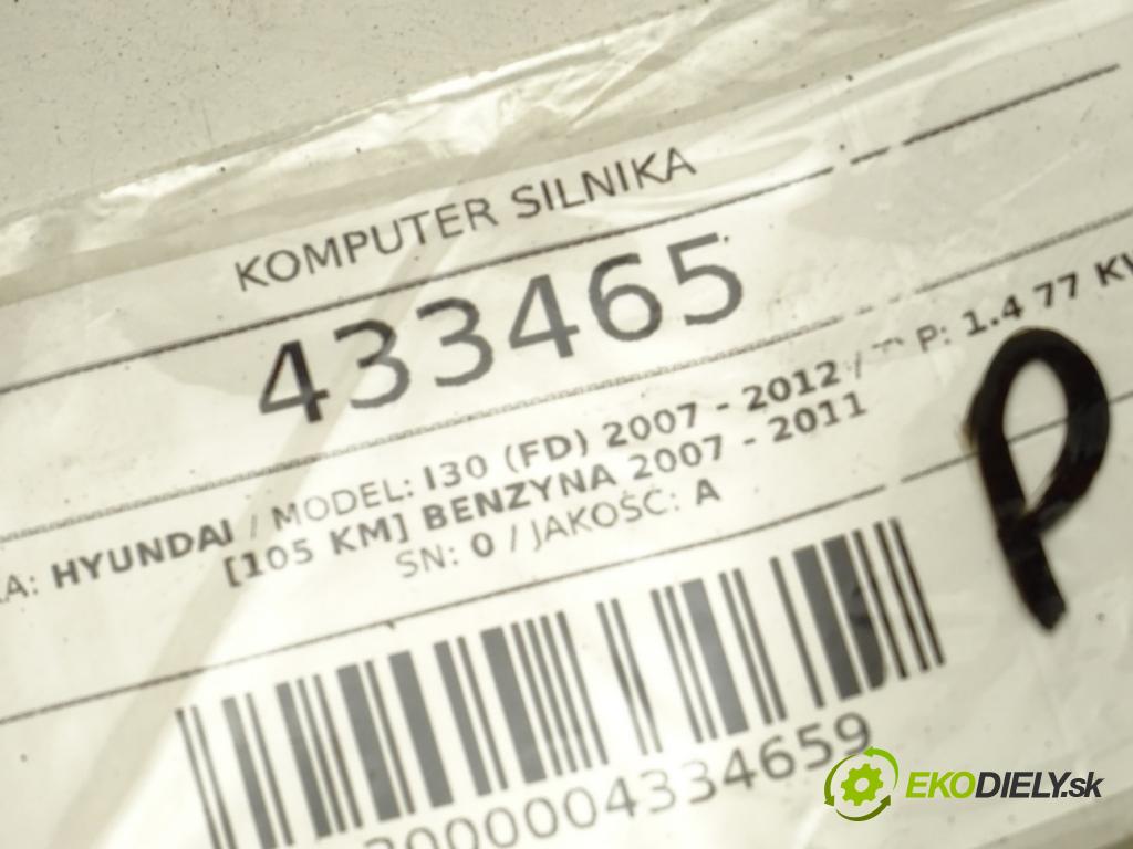 HYUNDAI i30 (FD) 2007 - 2012    1.4 77 kW [105 KM] benzyna 2007 - 2011  riadiaca jednotka Motor 39112-2B097 (Riadiace jednotky)