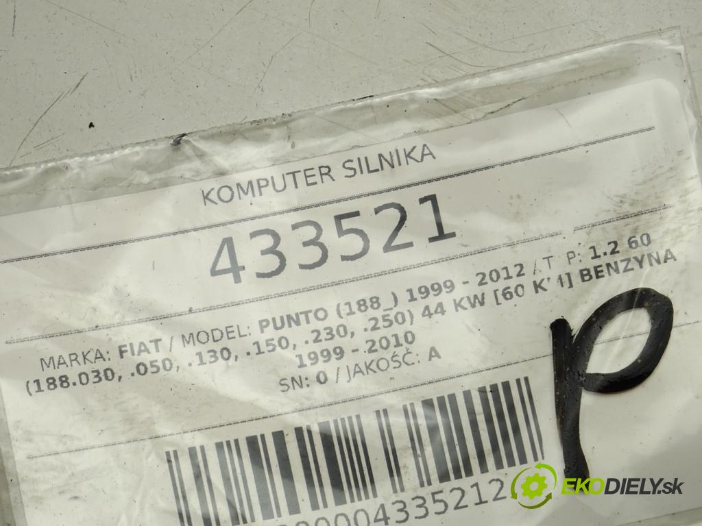 FIAT PUNTO (188_) 1999 - 2012    1.2 60 (188.030, .050, .130, .150, .230, .250) 44   riadiaca jednotka Motor 46760606 (Riadiace jednotky)