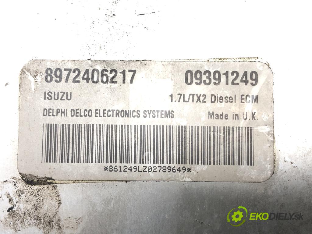 OPEL ---    ---  riadiaca jednotka Motor 8972406217 (Riadiace jednotky)