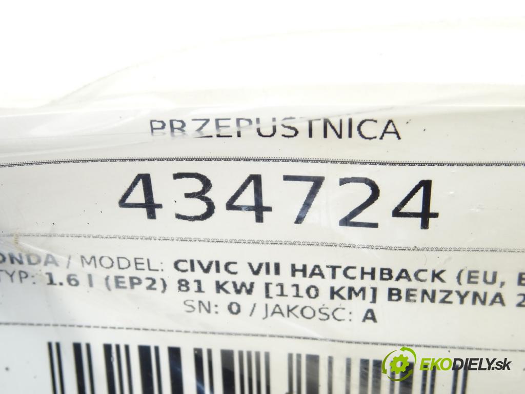 HONDA CIVIC VII Hatchback (EU, EP, EV) 2000 - 2006    1.6 i (EP2) 81 kW [110 KM] benzyna 2001 - 2005  Škrtiaca klapka  (Škrtiace klapky)