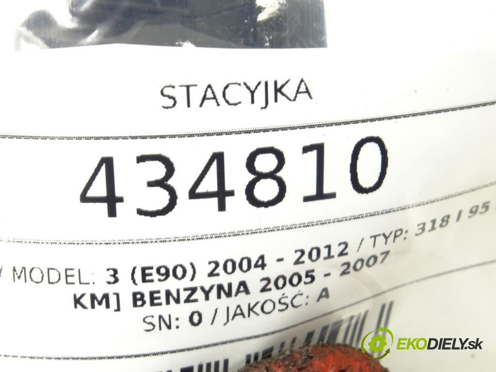 BMW 3 (E90) 2004 - 2012    318 i 95 kW [129 KM] benzyna 2005 - 2007  spinačka 6954719 (Spínacie skrinky a kľúče)