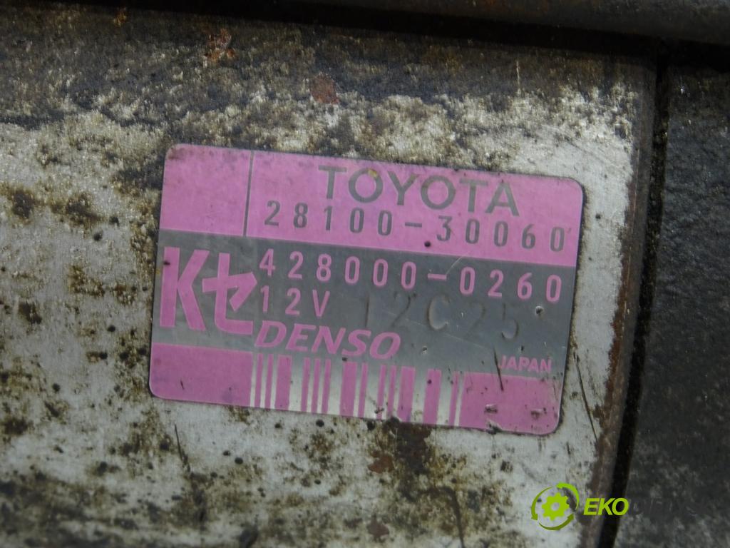 TOYOTA HIACE IV Skrzynia (__H1_, __H2_) 1995 - 2012    2.5 D-4D (KLH12, KLH22) 75 kW [102 KM] olej napędo  Štartér 28100-30060 (Štartéry)