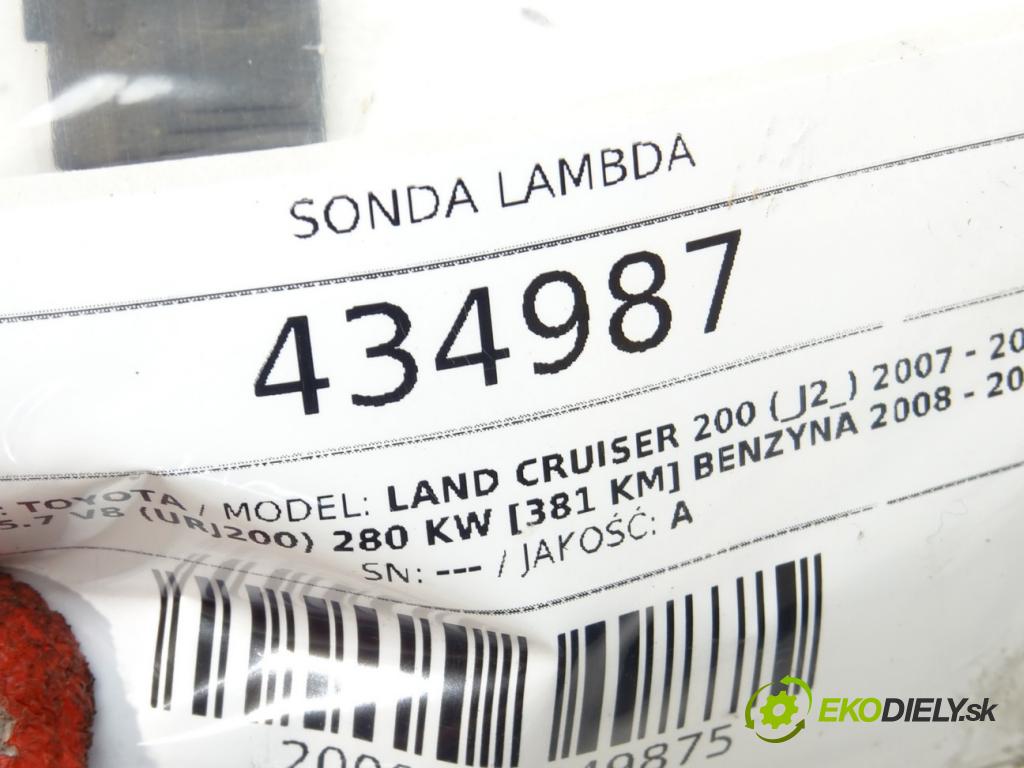 TOYOTA LAND CRUISER 200 (_J2_) 2007 - 2022    5.7 V8 (URJ200) 280 kW [381 KM] benzyna 2008 - 202  sonda lambda 89465-30370 (Lambda sondy)