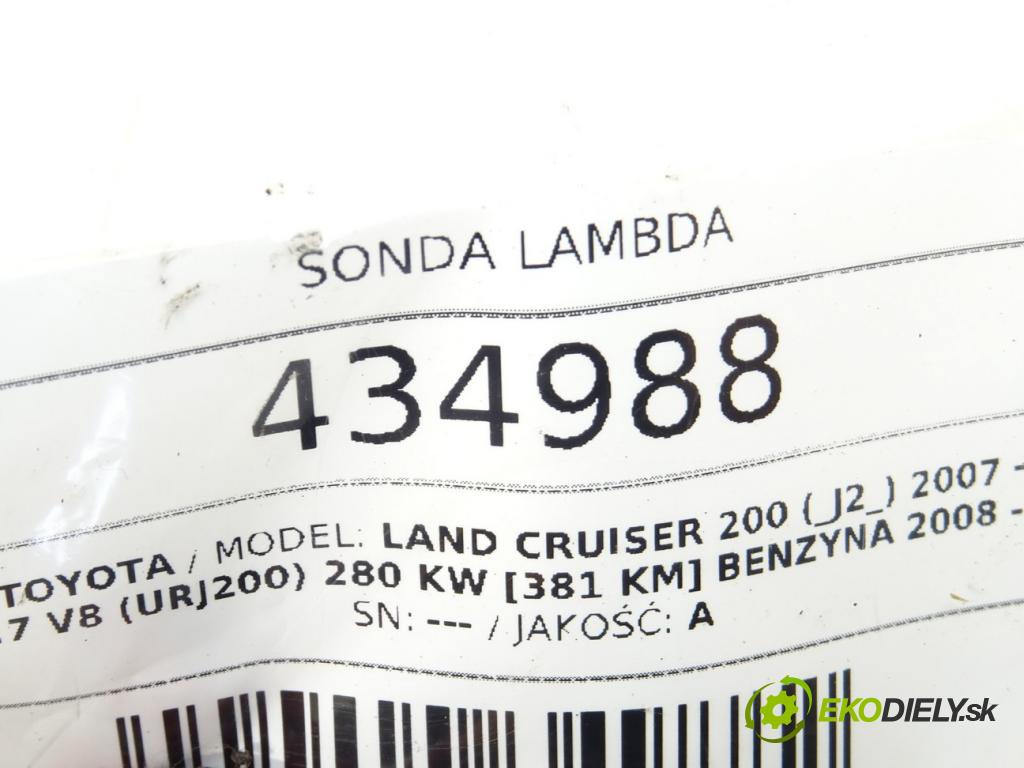 TOYOTA LAND CRUISER 200 (_J2_) 2007 - 2022    5.7 V8 (URJ200) 280 kW [381 KM] benzyna 2008 - 202  sonda lambda 89467-35110 (Lambda sondy)