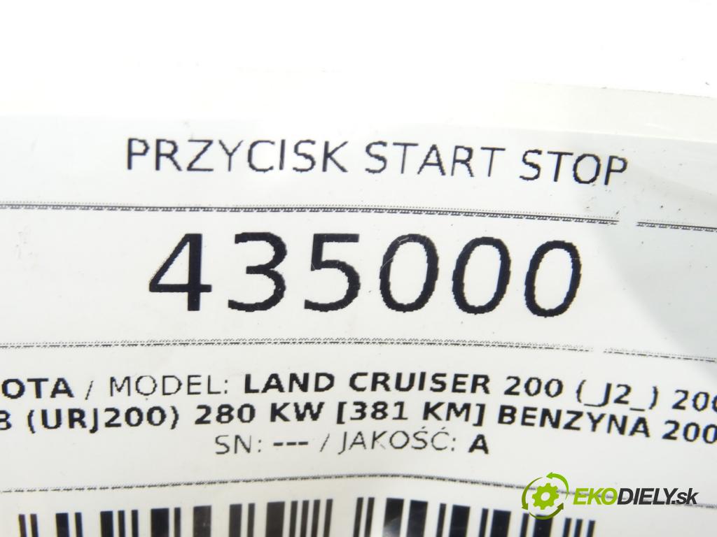 TOYOTA LAND CRUISER 200 (_J2_) 2007 - 2022    5.7 V8 (URJ200) 280 kW [381 KM] benzyna 2008 - 202  vypínač Start brzdových světel 15A854 (Ovládaní topení a přepínače)