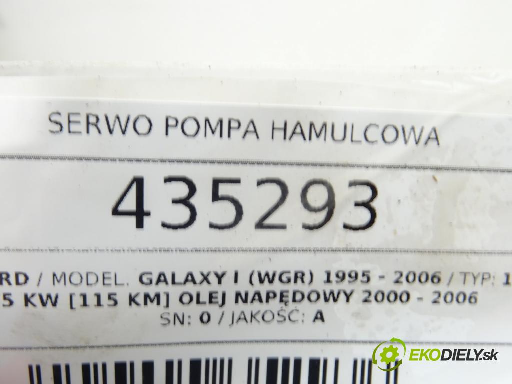 FORD GALAXY I (WGR) 1995 - 2006    1.9 TDI 85 kW [115 KM] olej napędowy 2000 - 2006  Posilovač Pumpa brzdová  (Posilňovače bŕzd)