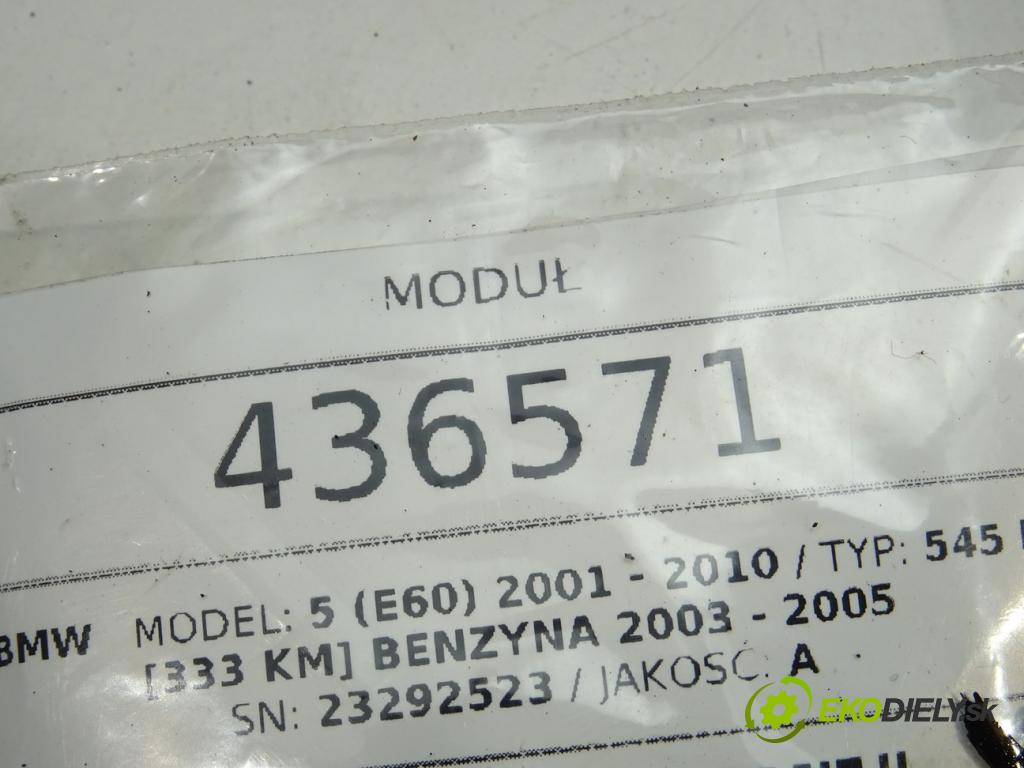 BMW 5 (E60) 2001 - 2010    545 i 245 kW [333 KM] benzyna 2003 - 2005  modul 9116801 (Ostatní)