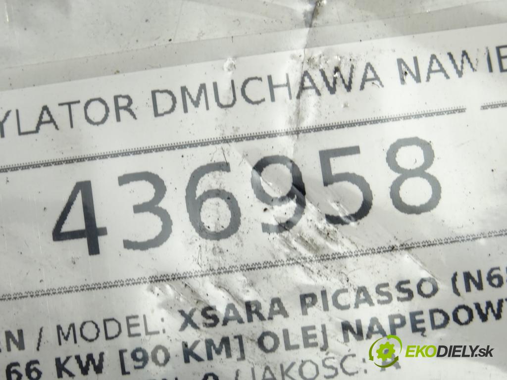 CITROEN XSARA PICASSO (N68) 1999 - 2012    2.0 HDi 66 kW [90 KM] olej napędowy 1999 - 2011  Ventilátor ventilátor kúrenia 0 (Ventilátory kúrenia)