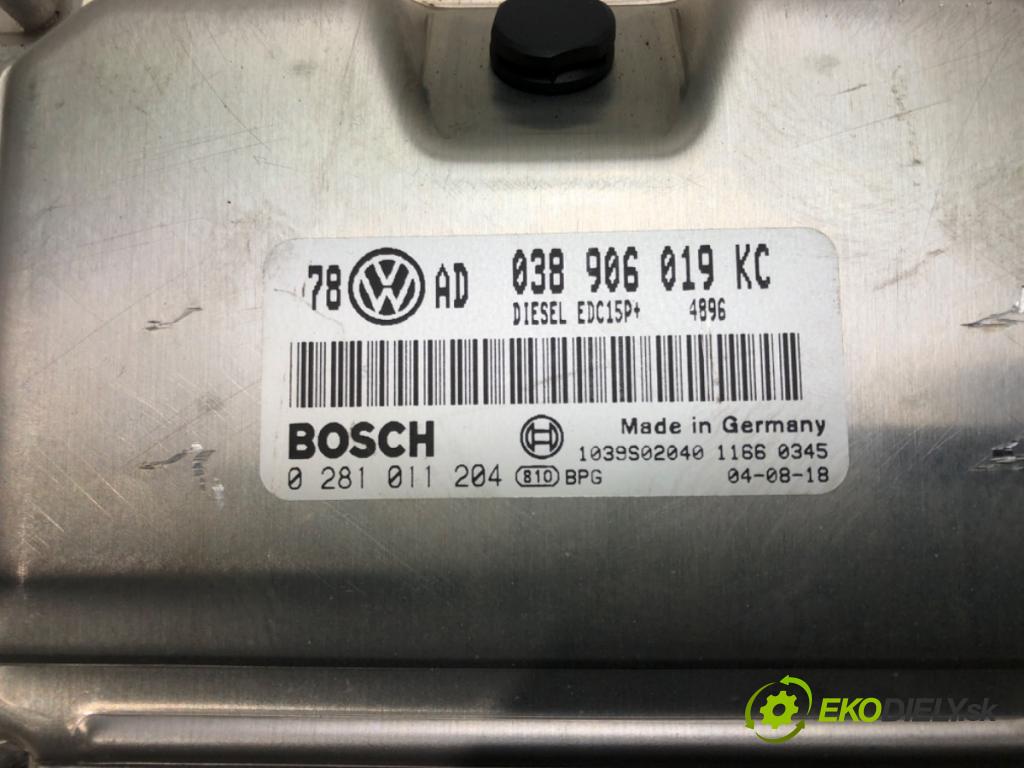 VW PASSAT B5.5 (3B3) 2000 - 2005    1.9 TDI 74 kW [101 KM] olej napędowy 2000 - 2005  riadiaca jednotka Motor 038906019KC (Riadiace jednotky)